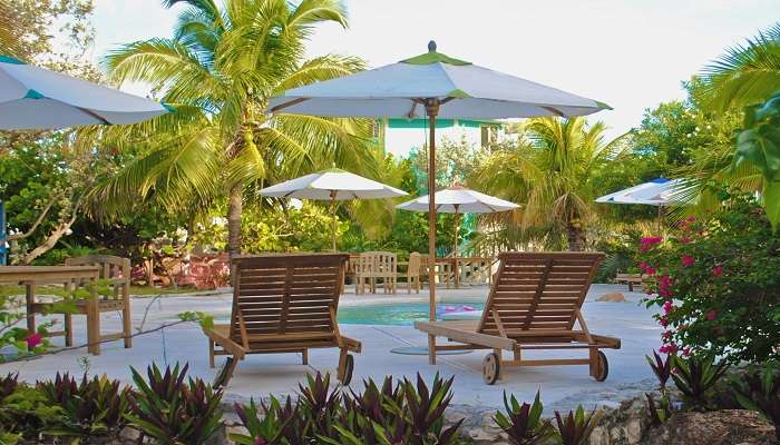  Pool and garden at Antarvedi resorts 