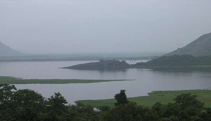 Distant view of Berijam Lake , this is one of the best placesto visit near Poombarai Viewing Point