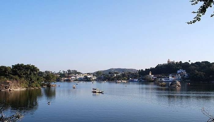 View of a lake in Mount Abu