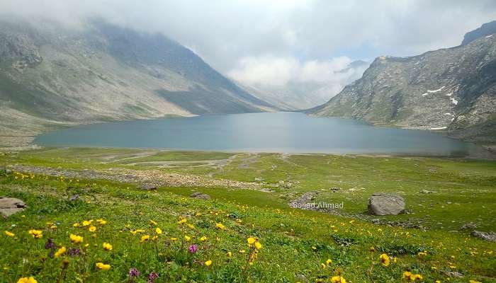 Marsar Lake, nestled in the Himalayas of Jammu and Kashmir, is an enchanting destination