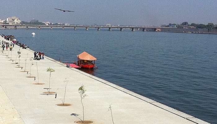 Boat ride at Sabarmati Riverfront In Ahmedabad.