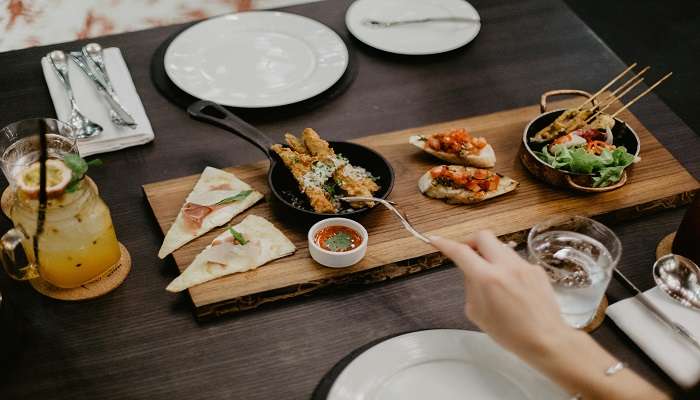 A plate of diverse meals in a cafe at the best Restaurants in Geraldton.