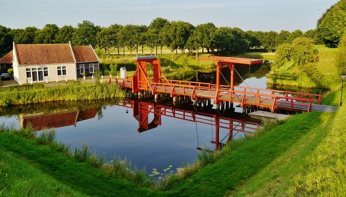 La vue magnifique de Bourtange,