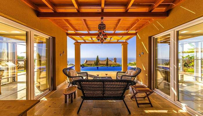 Spacious lounge of Boyalık Beach Hotel & Spa in Çeşme Turkey. 