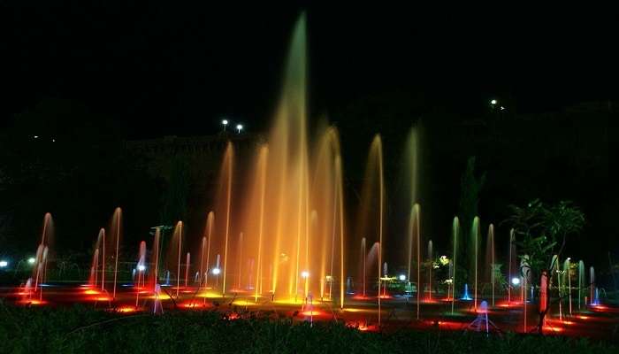 Brindavan Gardens is a famous place near Mysore 