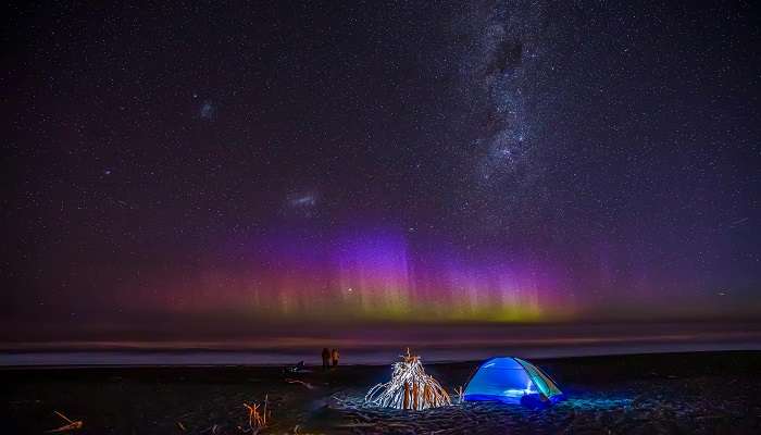 Night camping at Ratanmahal Sloth Bear Sanctuary.