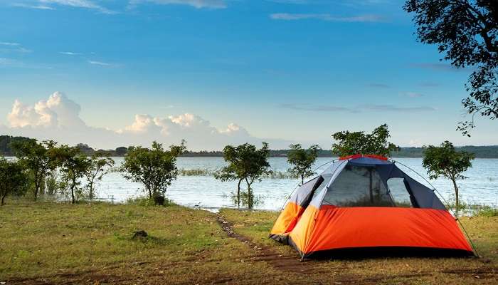 Camping tents near Pahalgam.