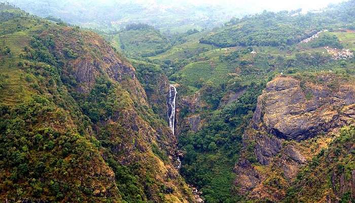 View of Catherine Falls from a distant spot