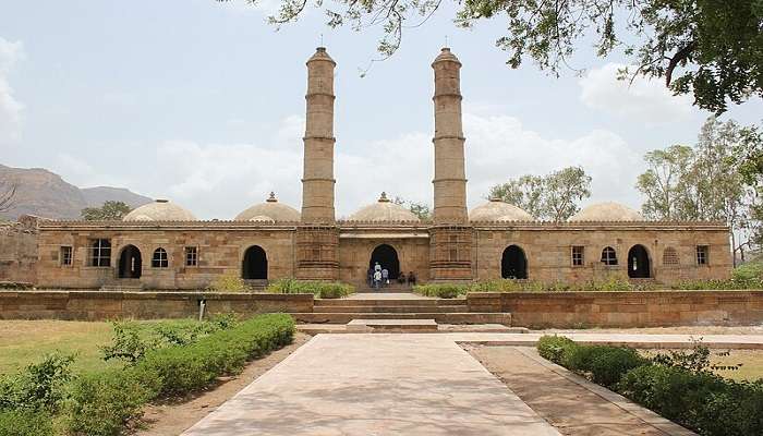 Sahar ki Masjid at Champaner-Pavagadh Archaeological Park in Gujarat.