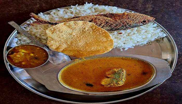  A typical traditional Goan thali 