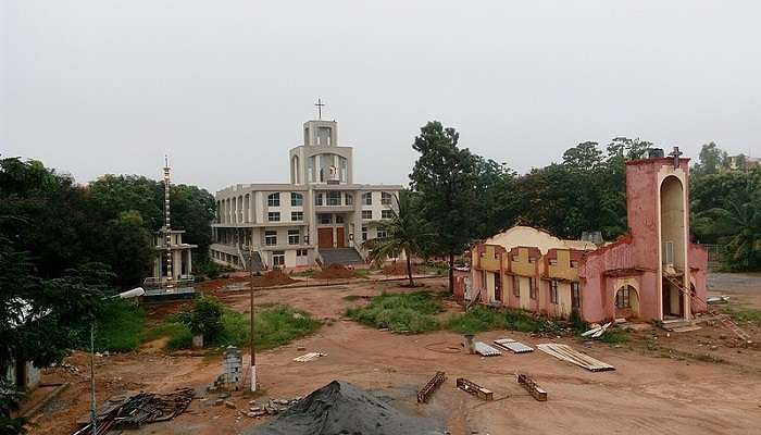 The facade of St Anthony Church, Marathahalli