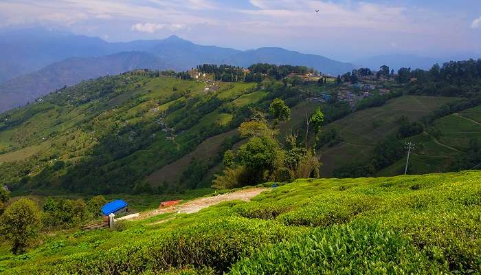 La vue incroyable de Darjeeling