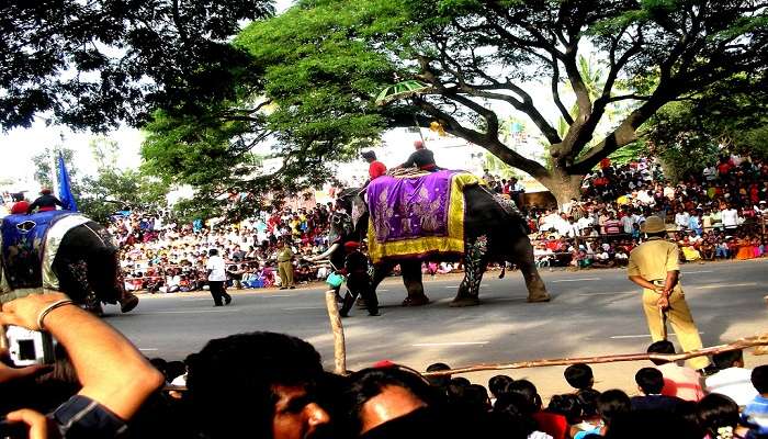 Dasara procession in Hampi. 