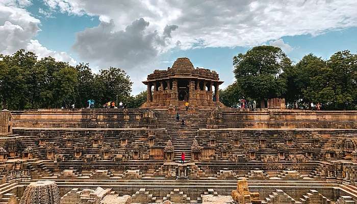 Modhera Sun Temple near Nal Sarovar Bird Sanctuary