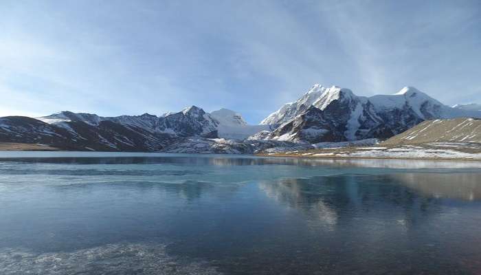 Dongmar Lake, near Cholamu Lake Sikkim.