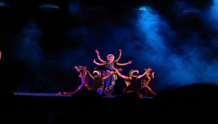 Folk dance performance during Hampi Utsav. 