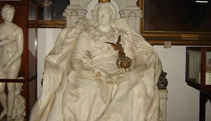 Statue of Queen Victoria at Watson Museum Rajkot.