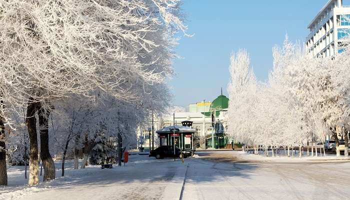 Hiver au Kazakhstan Météo