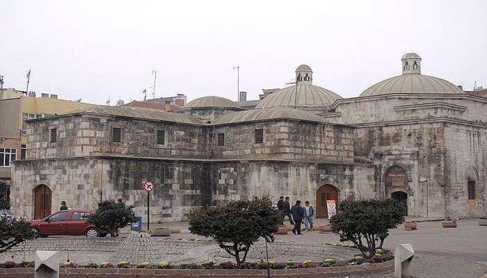 Exterior of ancient Hızır Bey Bath at Kırklareli