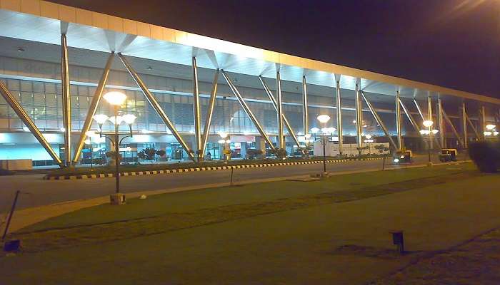 Ahmedabad airport terminal.