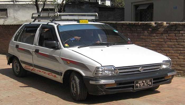 Public transport in Kathmandu Nepal.