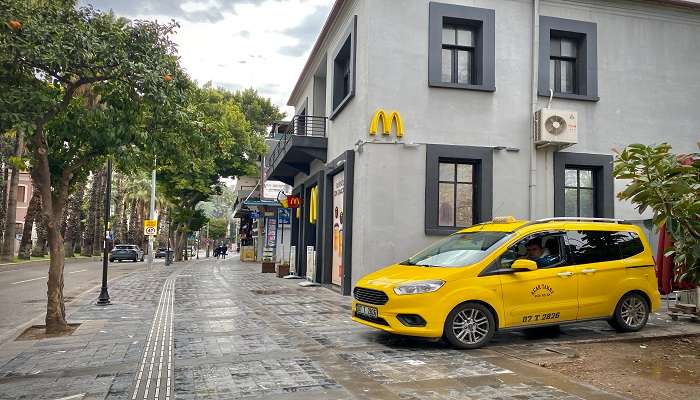 Yellow Taxi in Turkey a local transport