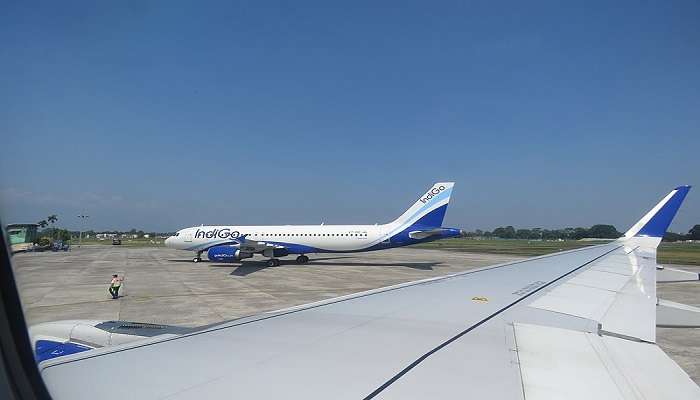 Bagdogra International Airport in West Bengal.