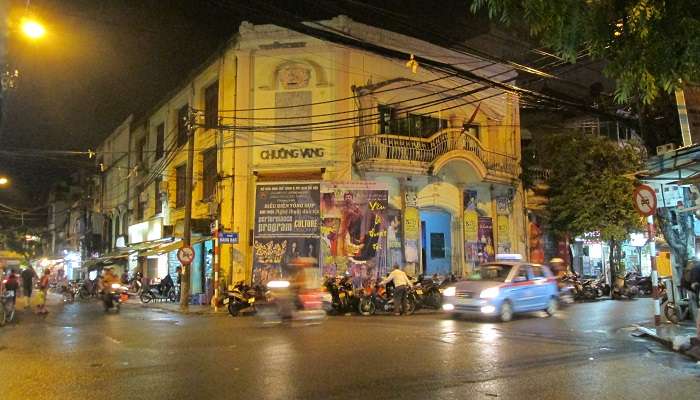 Hang Bac Street in Hanoi in August