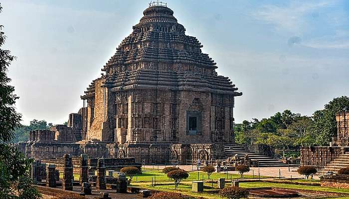 The main shrine of the Konark Sun Temple 