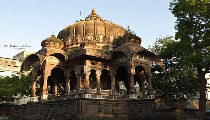 The view of Krishna Pura Chhatris