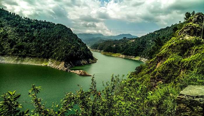 Stunning view of Kulekhani Dam near Chitlang.