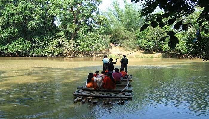 The view of boating near Kuruva Island