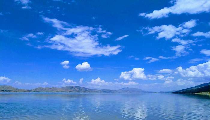 The panoramic view of Lake Hazar.