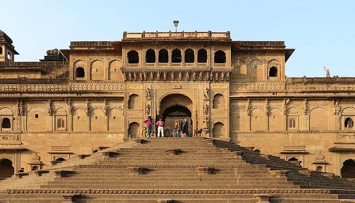 The exterior view of Maheshwar Fort.