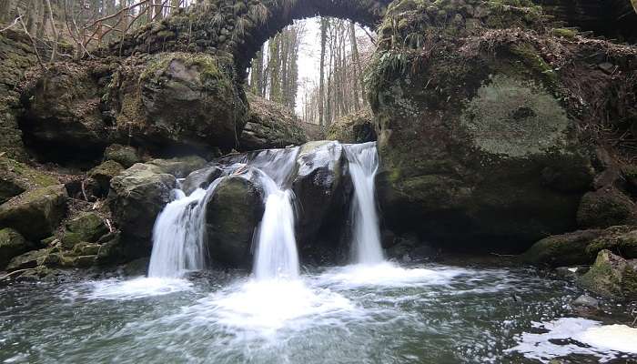 La belle vue de chutes en Mullerthal