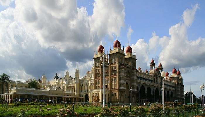 Marvellous Mysore Palace is a short distance from Chamundi Hills