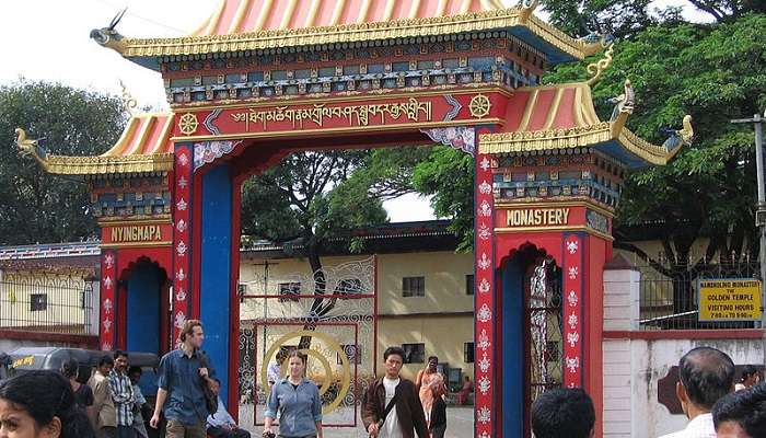 Namdroling Monastery, one of the best places to visit near Dubare Elephant Camp.