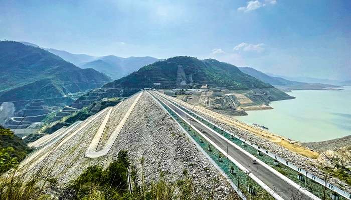 The New Tehri lake and dam 