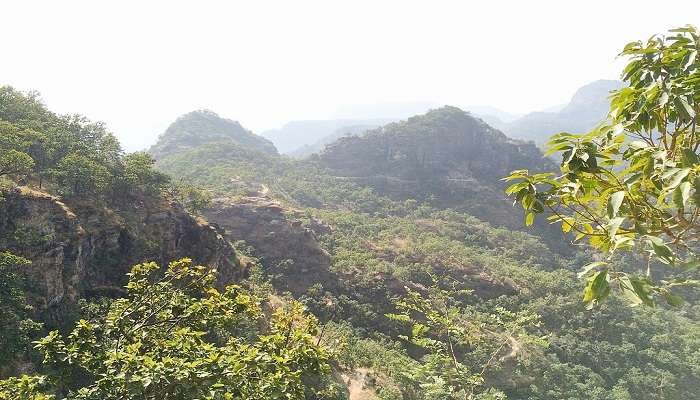 The serene view of the mountains of Pachmarhi