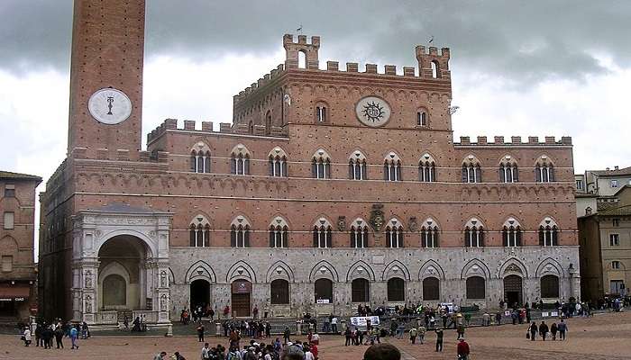 Gothic town near the Siena Cathedral