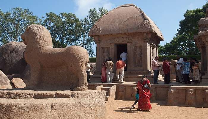 The Pancha Rathas - The pride of Mahabalipuram in a single frame. This is a must visit during a trip to tiger caves.