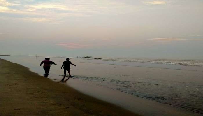 View of Palolem Beach from left end 