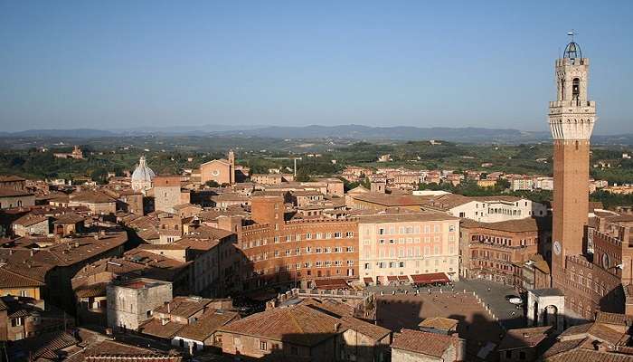 Piazza near the Siena Cathedral