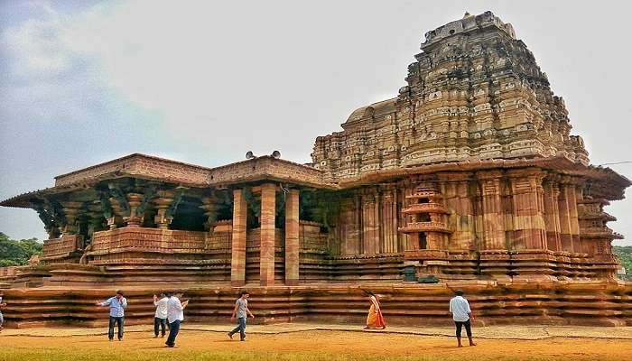 Tribal dance at Ramappa temple in Ramagundam.