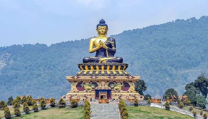 Buddha statue of Ravangla, an ancient town near Sikkim.