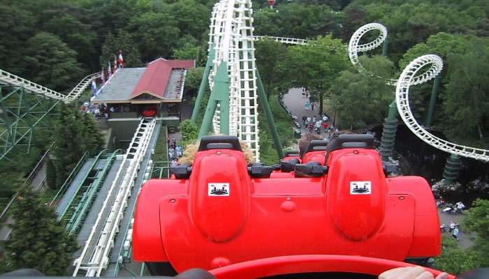 roller coaster is a thrilling and exciting ride. 