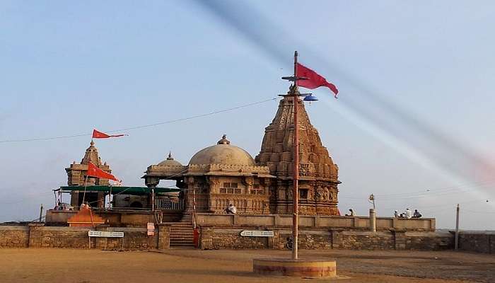 The Rukmini Devi temple in Gujarat placed near Shivrajpur Beach