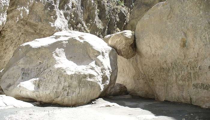 Saklikent Gorge Rock of Saklikent National Park.