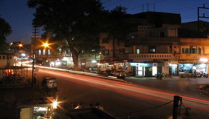 The night view of indore