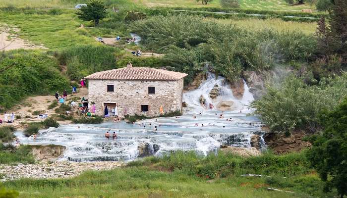 Hot Water Spring in Manciano, Tuscany